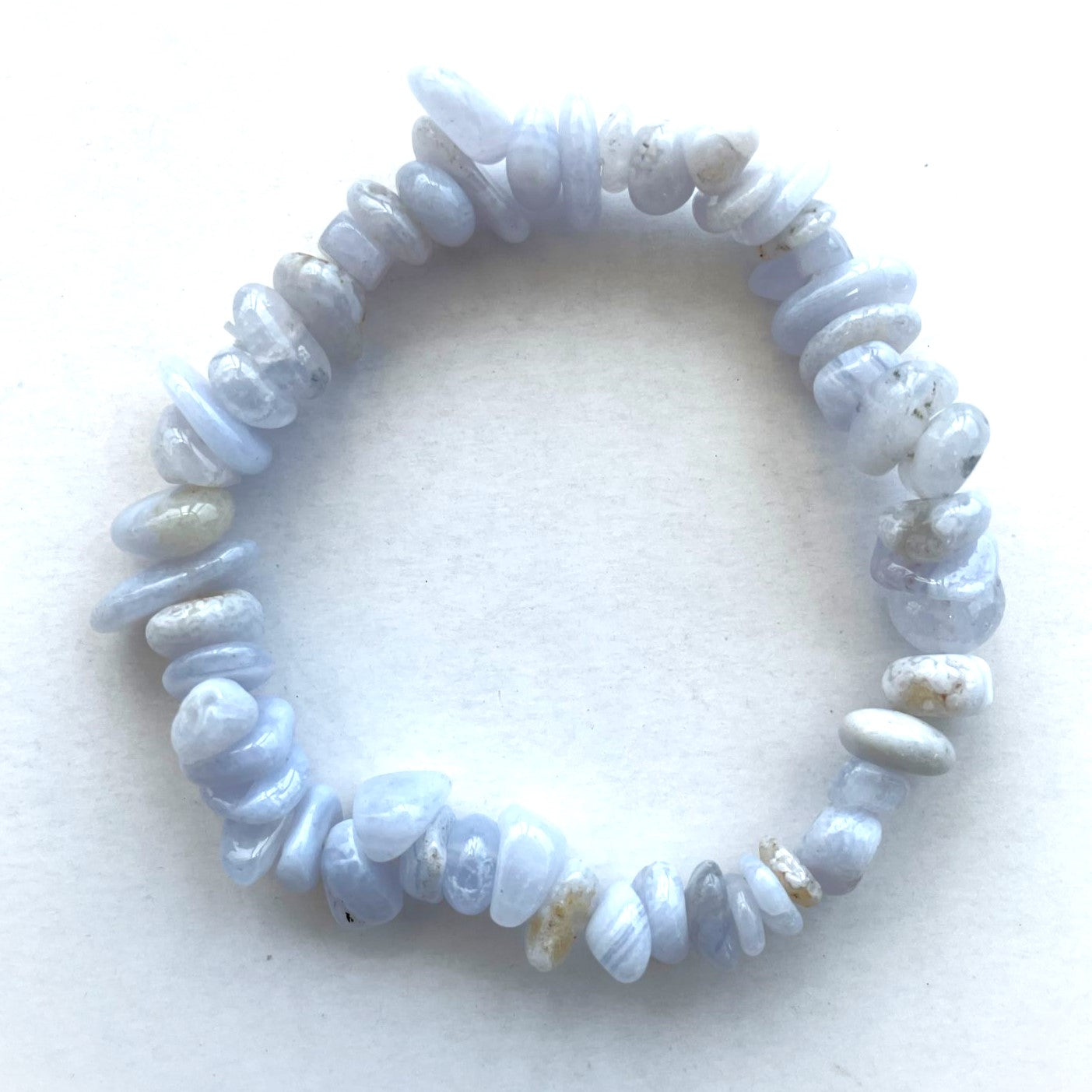 Blue Lace Agate Chip Bracelet Blue Lace Agate Chip Bracelet